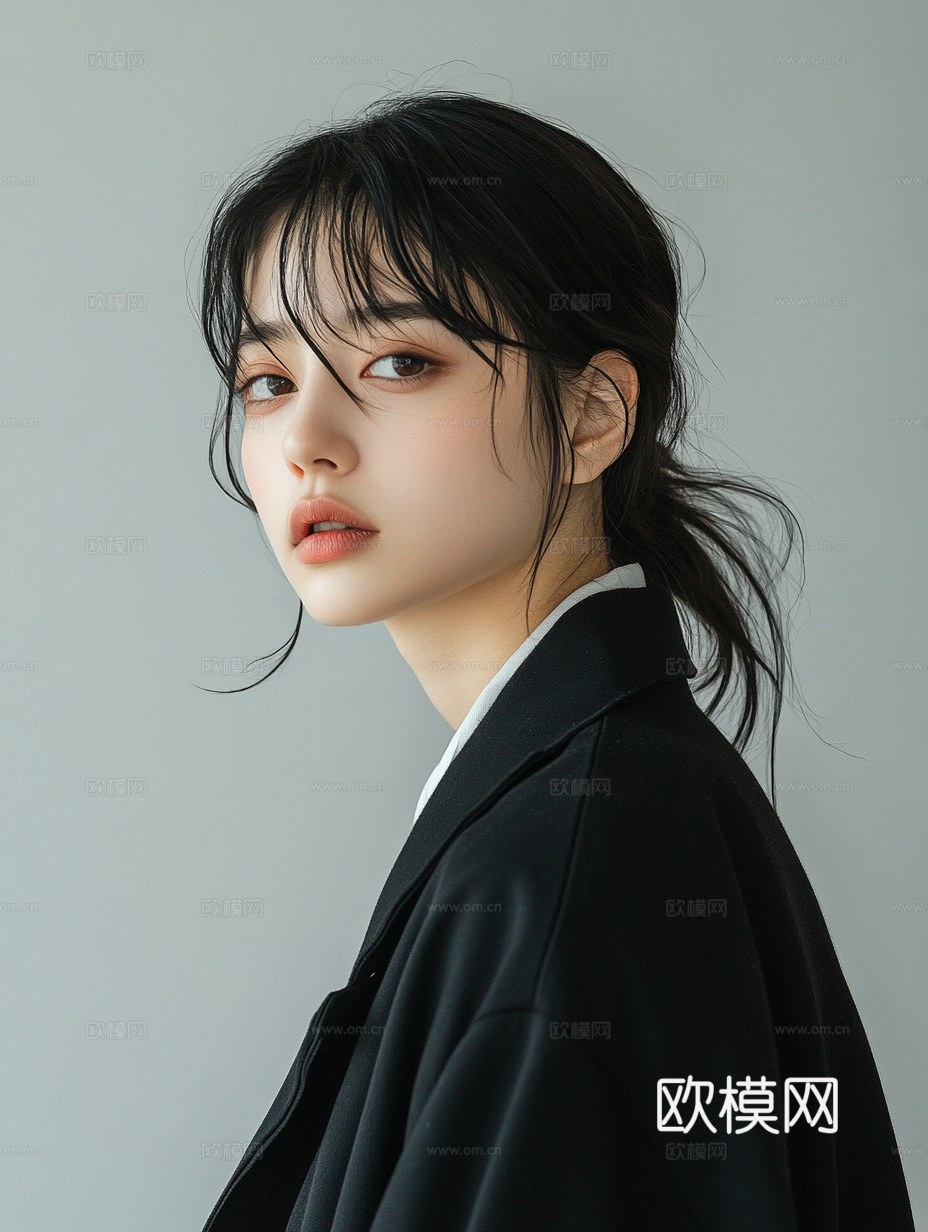 美女人物肖像挂画装饰画