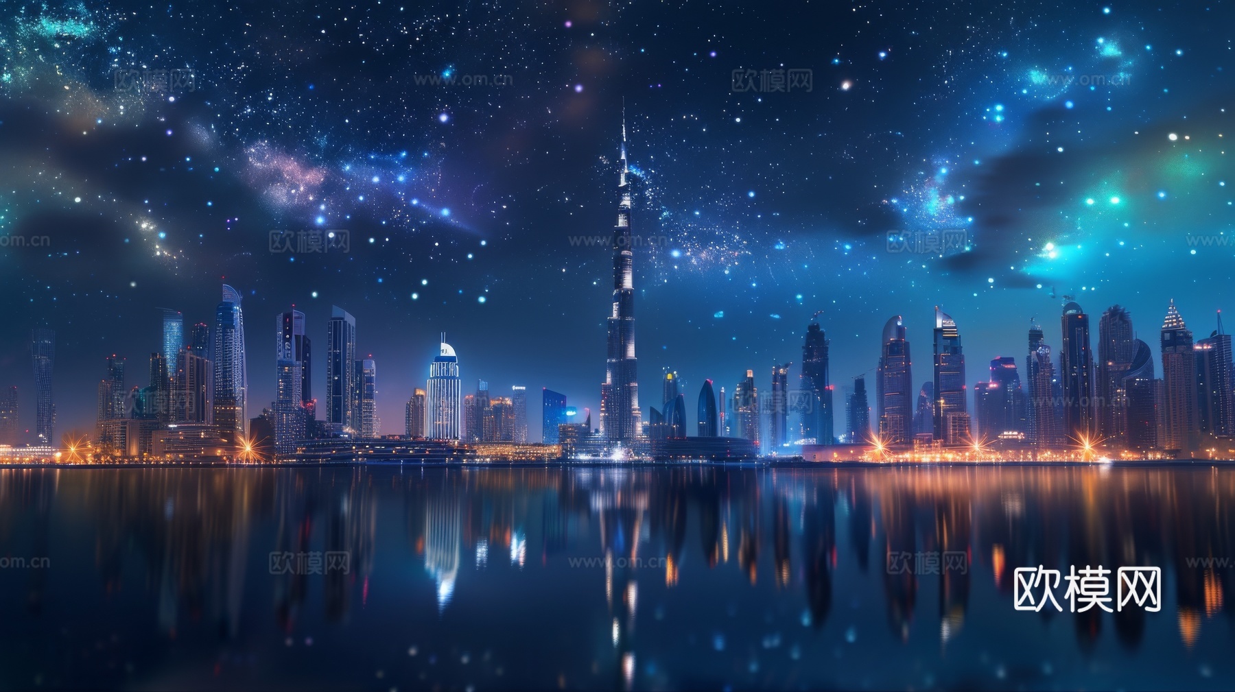 傍晚城市建筑都市风景