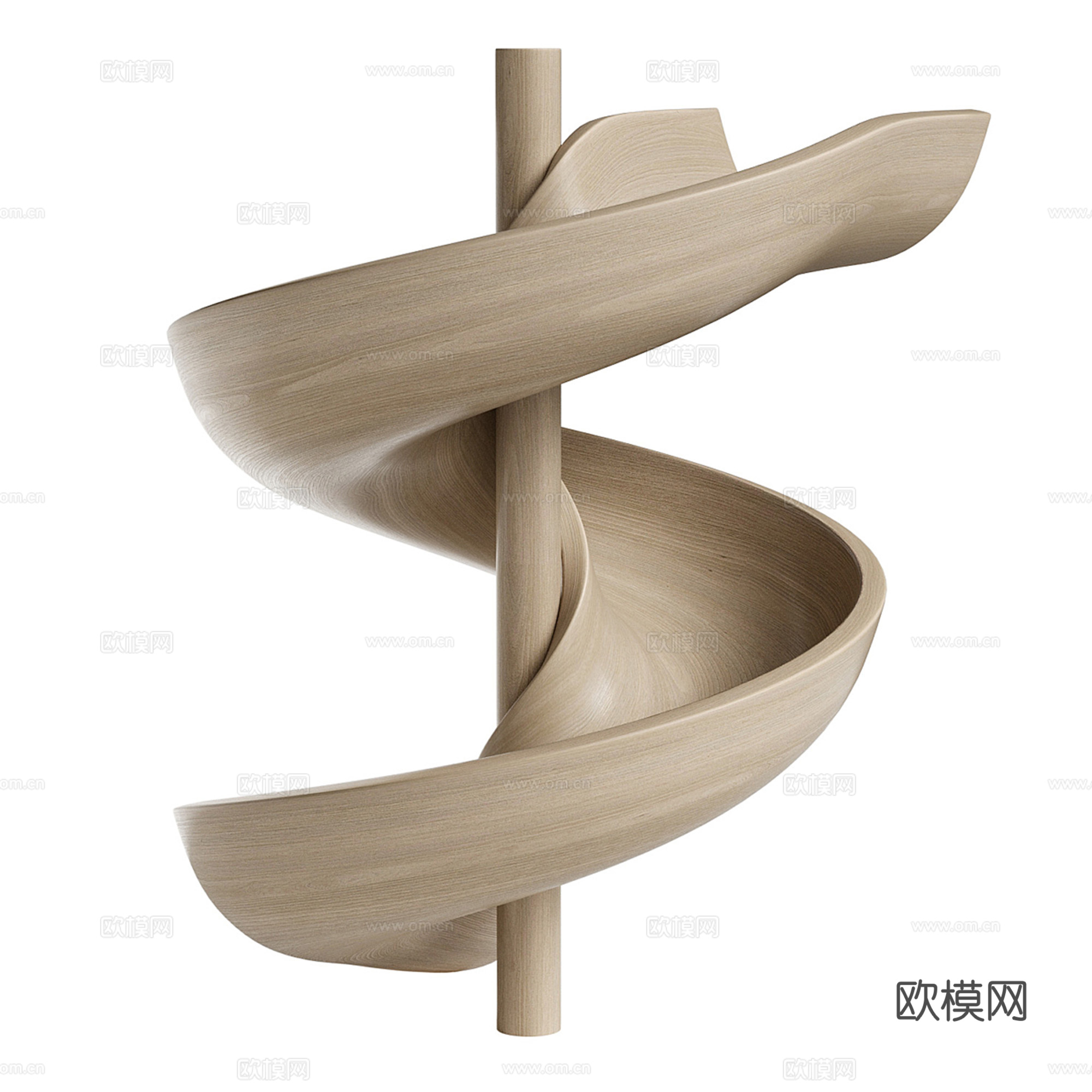 现代儿童滑滑梯su模型