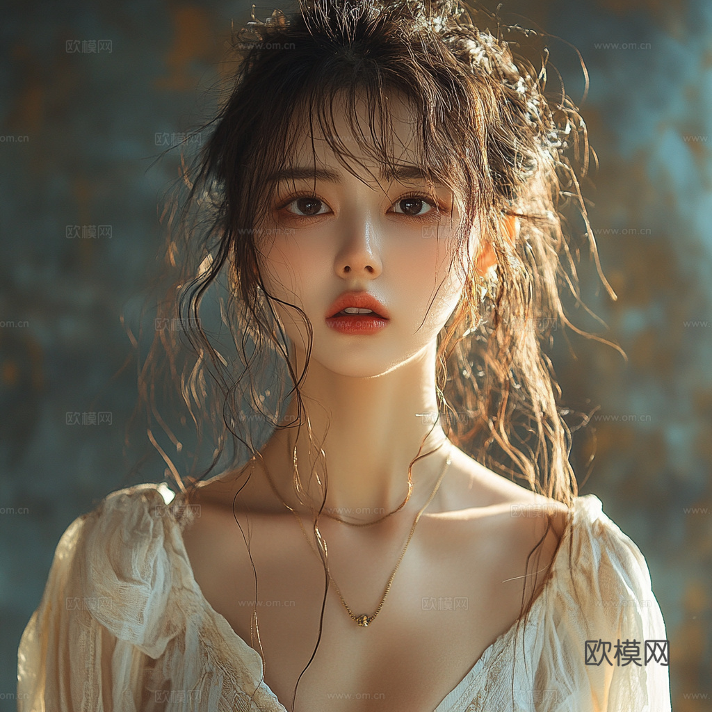美女人物肖像挂画装饰画