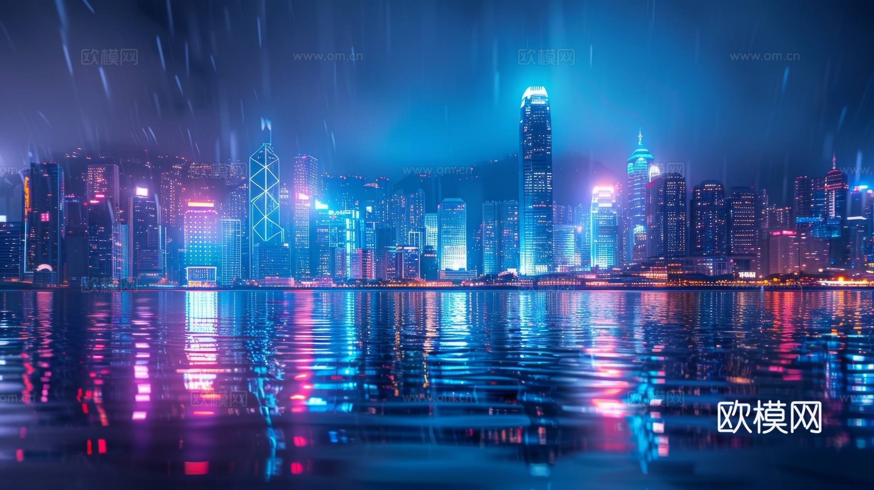 傍晚城市建筑都市风景