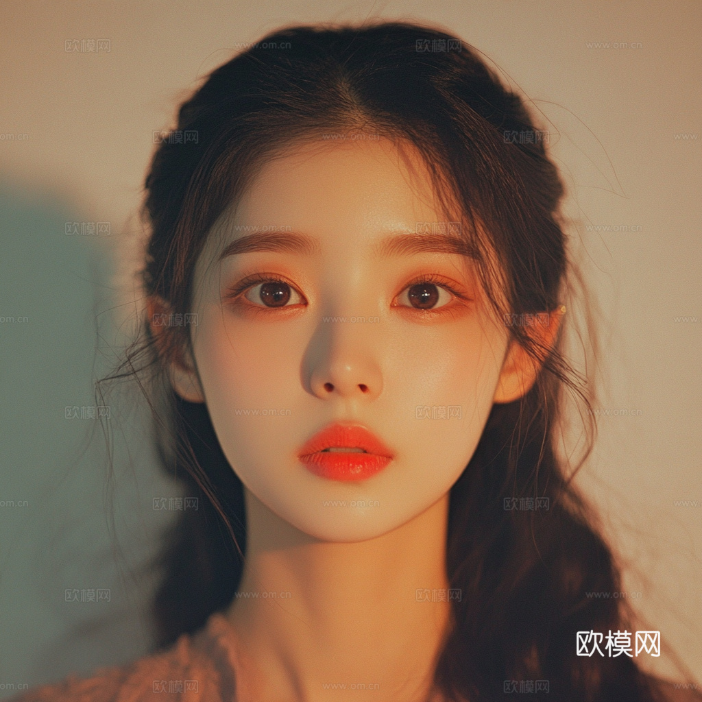 美女人物肖像挂画装饰画