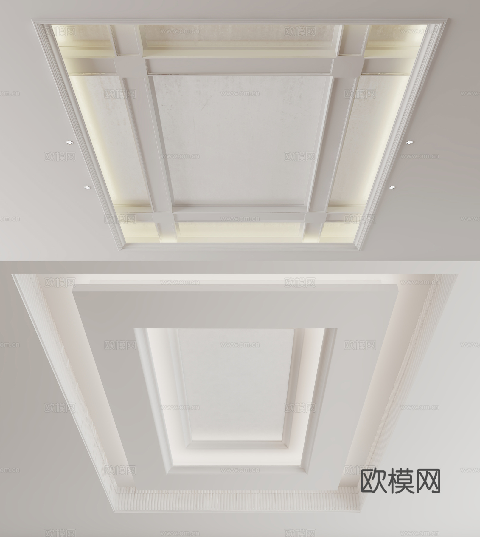 欧式天花吊顶3d模型