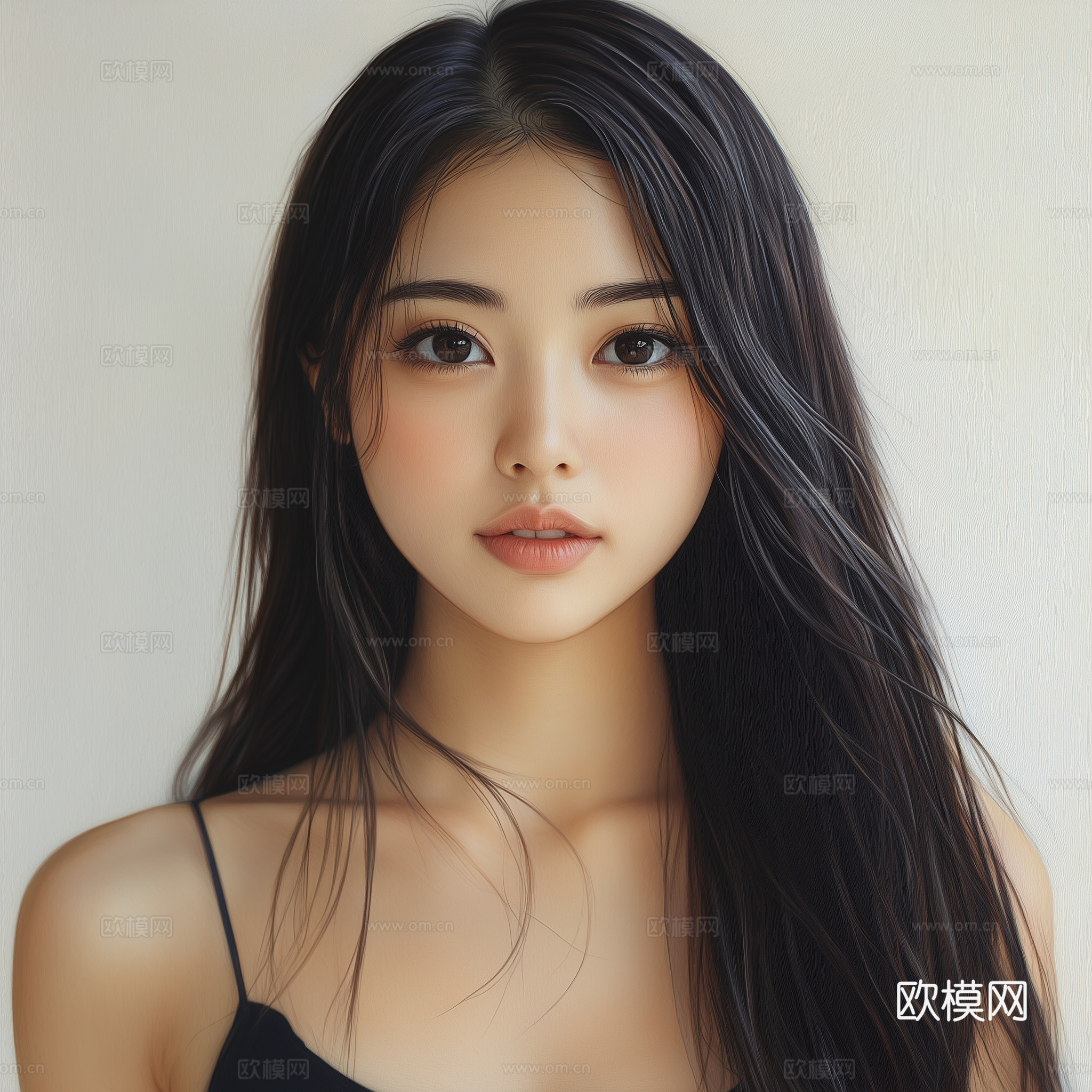 美女人物肖像挂画装饰画