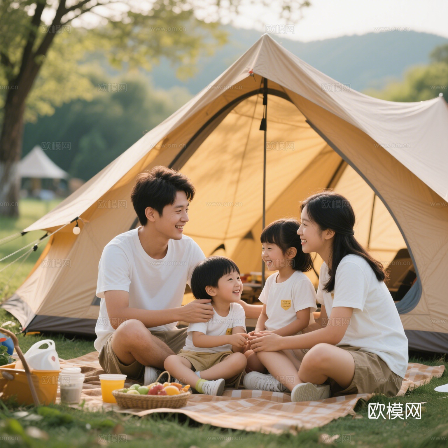 露营 营地 户外亲子活动 户外研学 现代城市外景