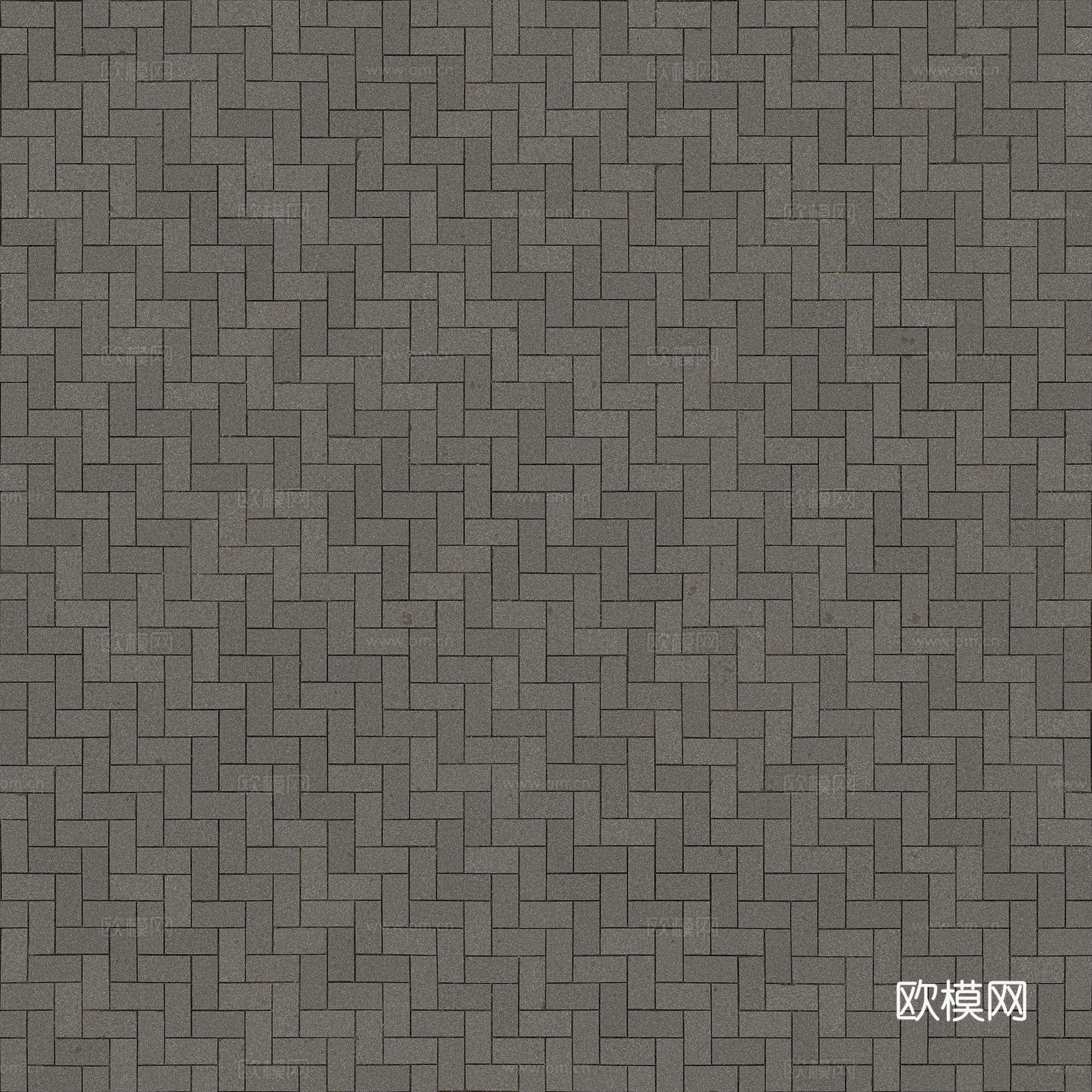 灰色石砖铺地