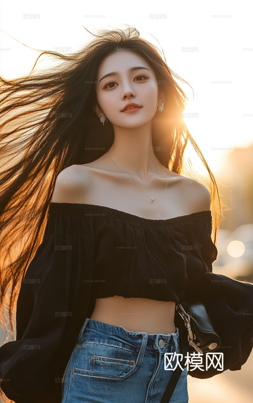 美女人物肖像挂画装饰画