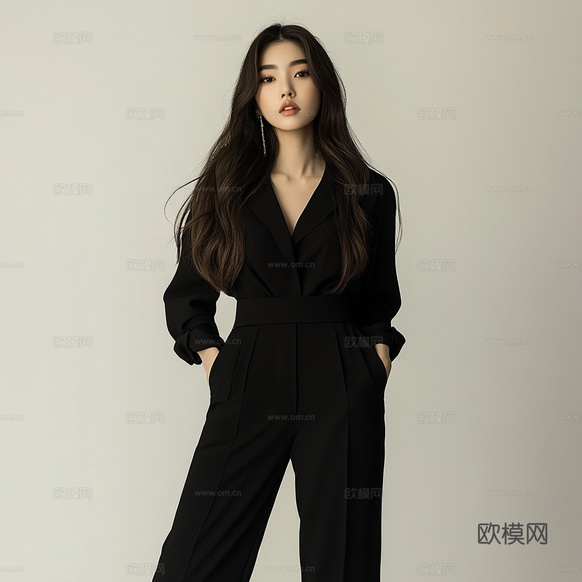 美女人物肖像挂画装饰画下载(渲染图5)