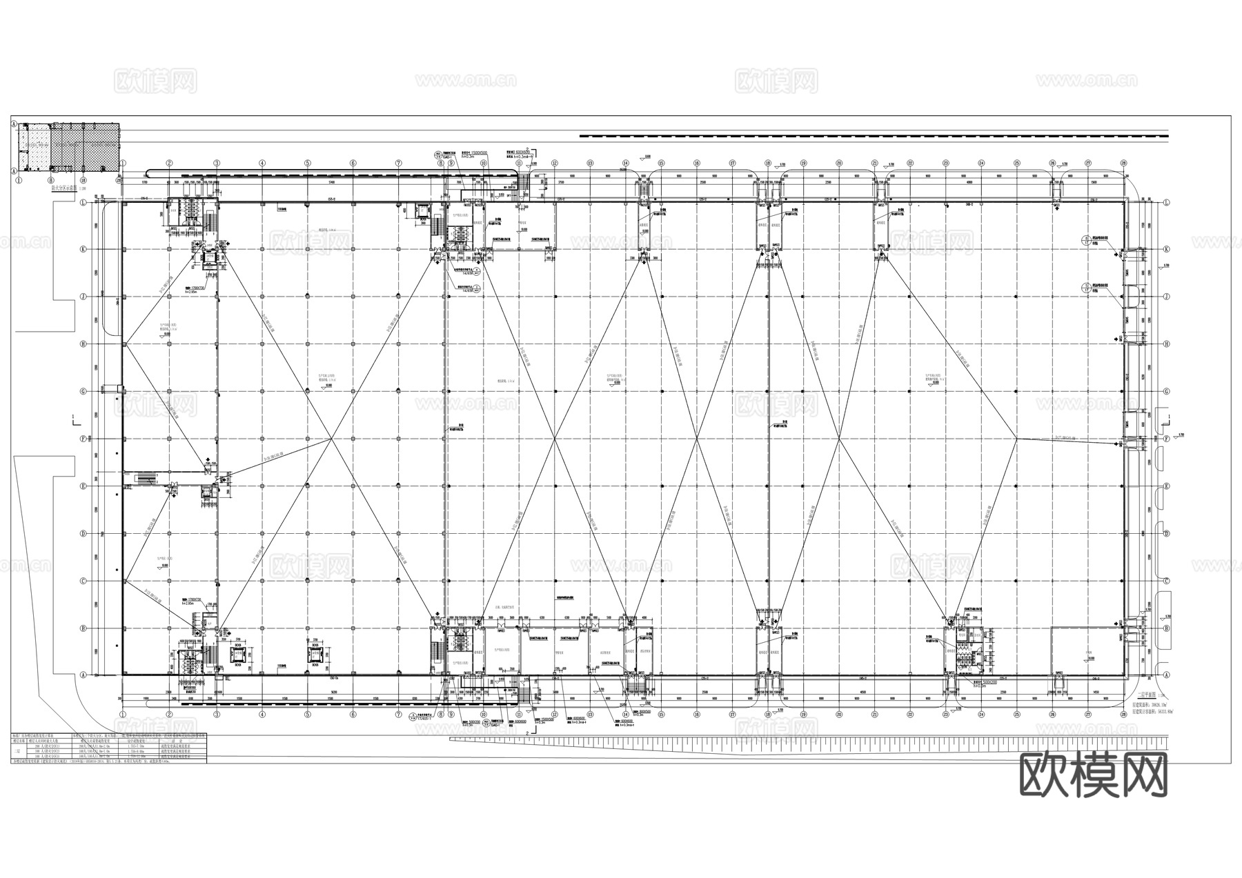 产业基地项目建筑施工图cad施工图