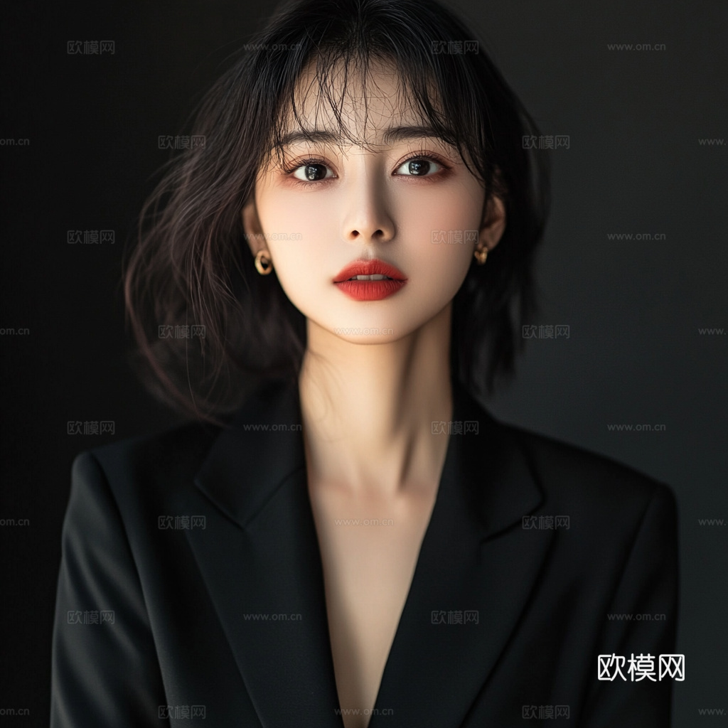 美女人物肖像挂画装饰画