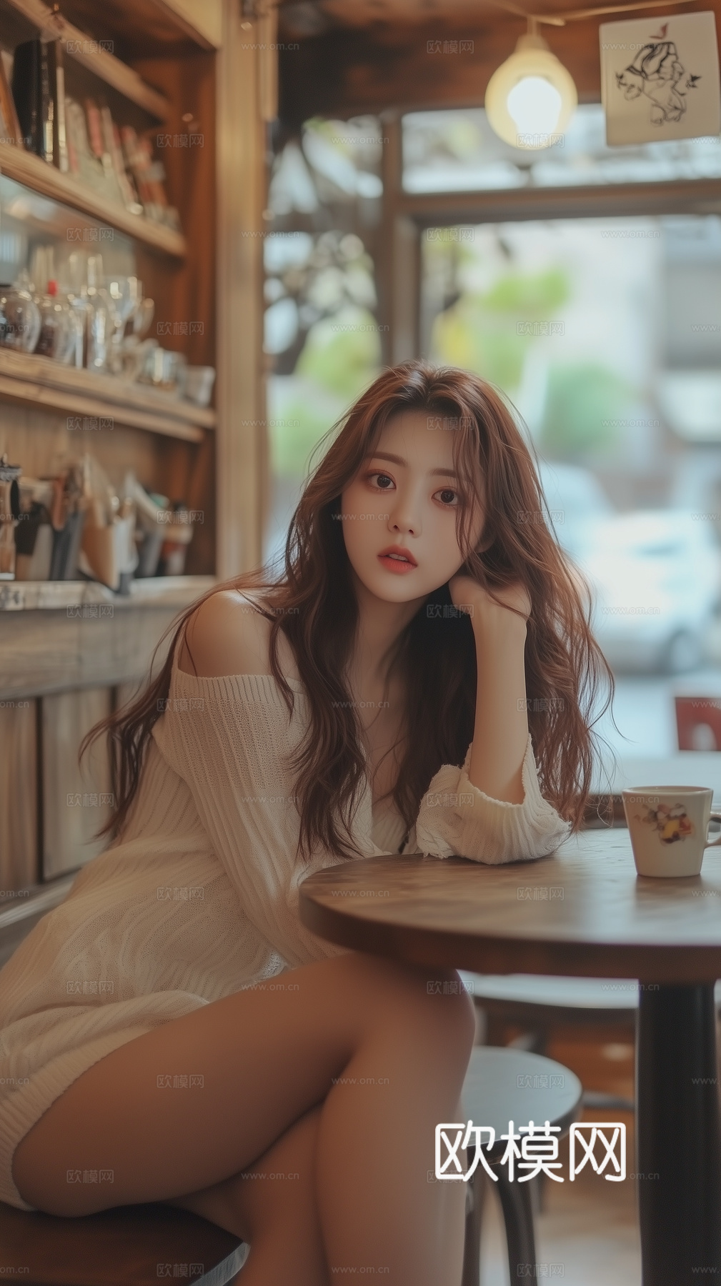 美女人物肖像挂画装饰画下载（渲染图6）