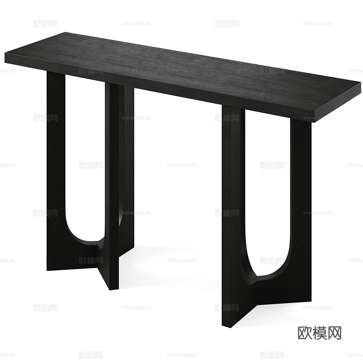 新中式实木端景台 玄关桌3d模型