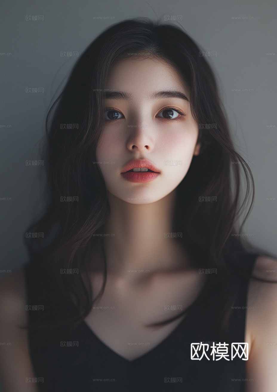 美女人物肖像挂画装饰画