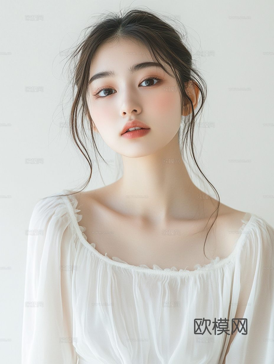 美女人物肖像挂画装饰画