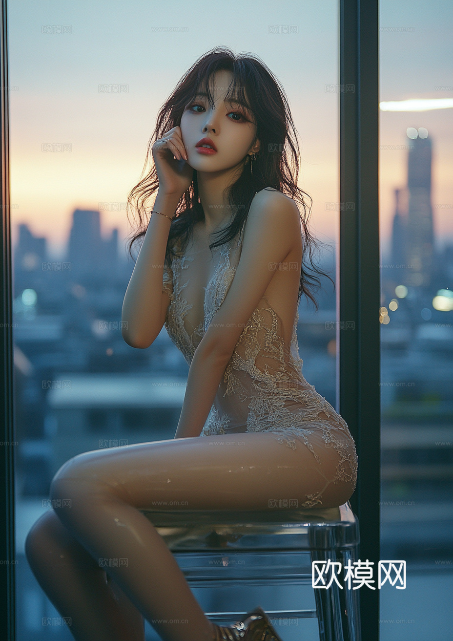 美女人物肖像挂画装饰画