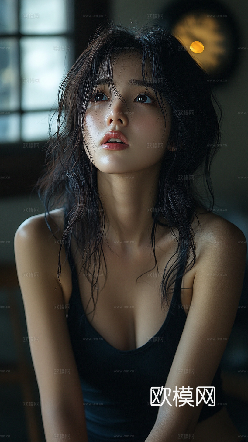 美女人物肖像挂画装饰画
