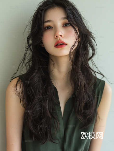 美女人物肖像挂画装饰画下载(渲染图7)