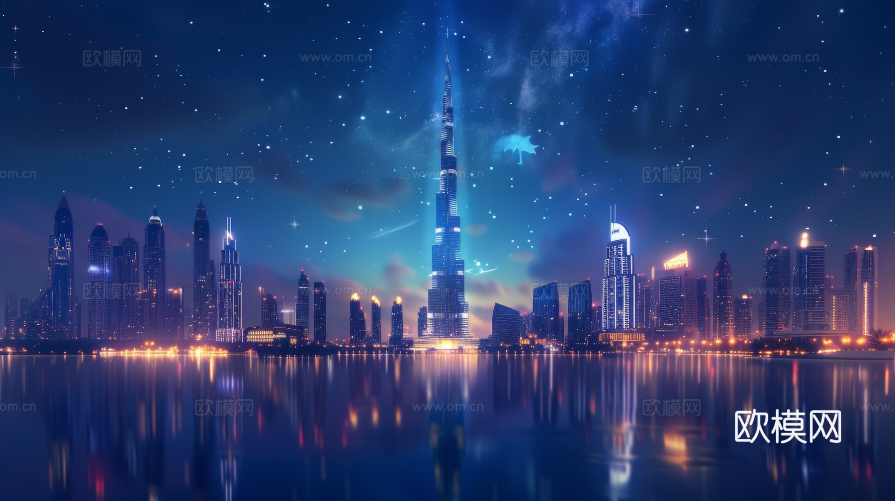 傍晚城市建筑都市风景