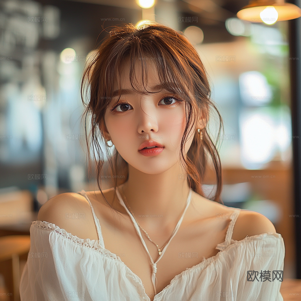 美女人物肖像挂画装饰画