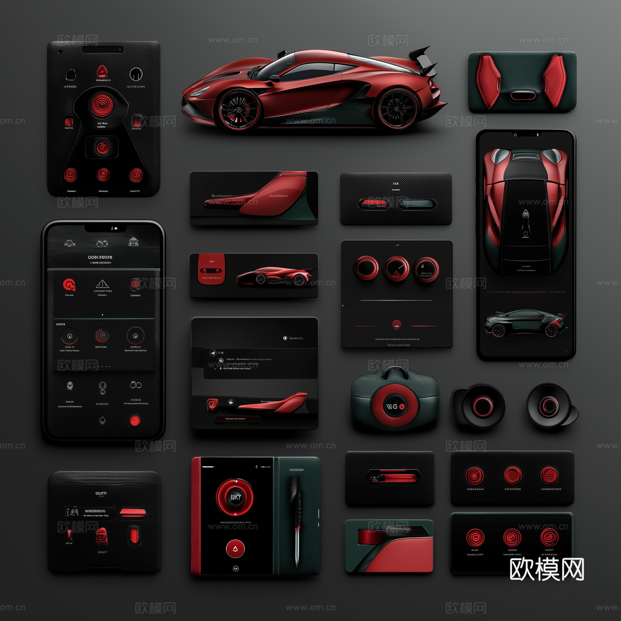 高级跑车赛车壁纸挂画下载（渲染图6）