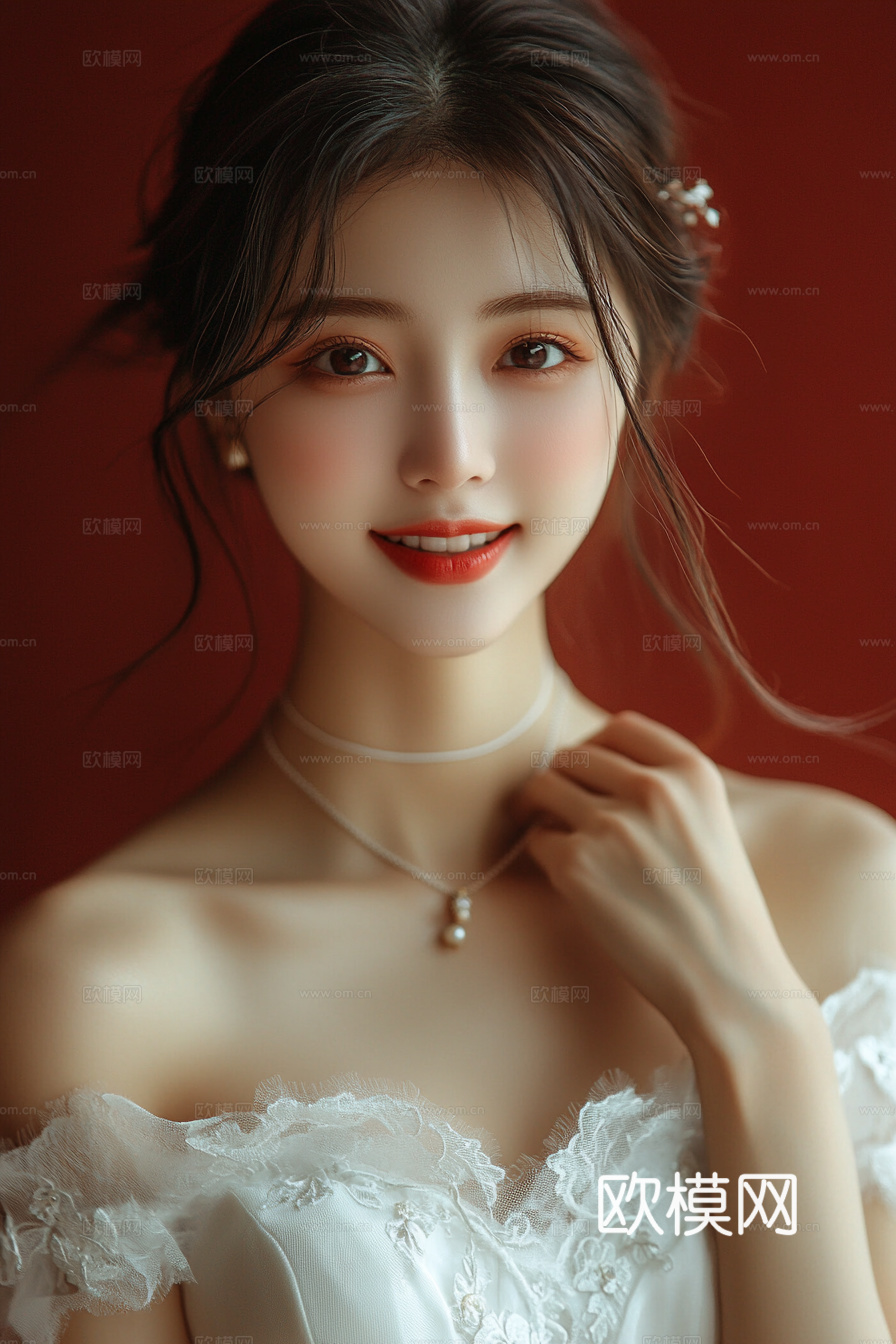 美女人物肖像挂画装饰画下载（渲染图5）