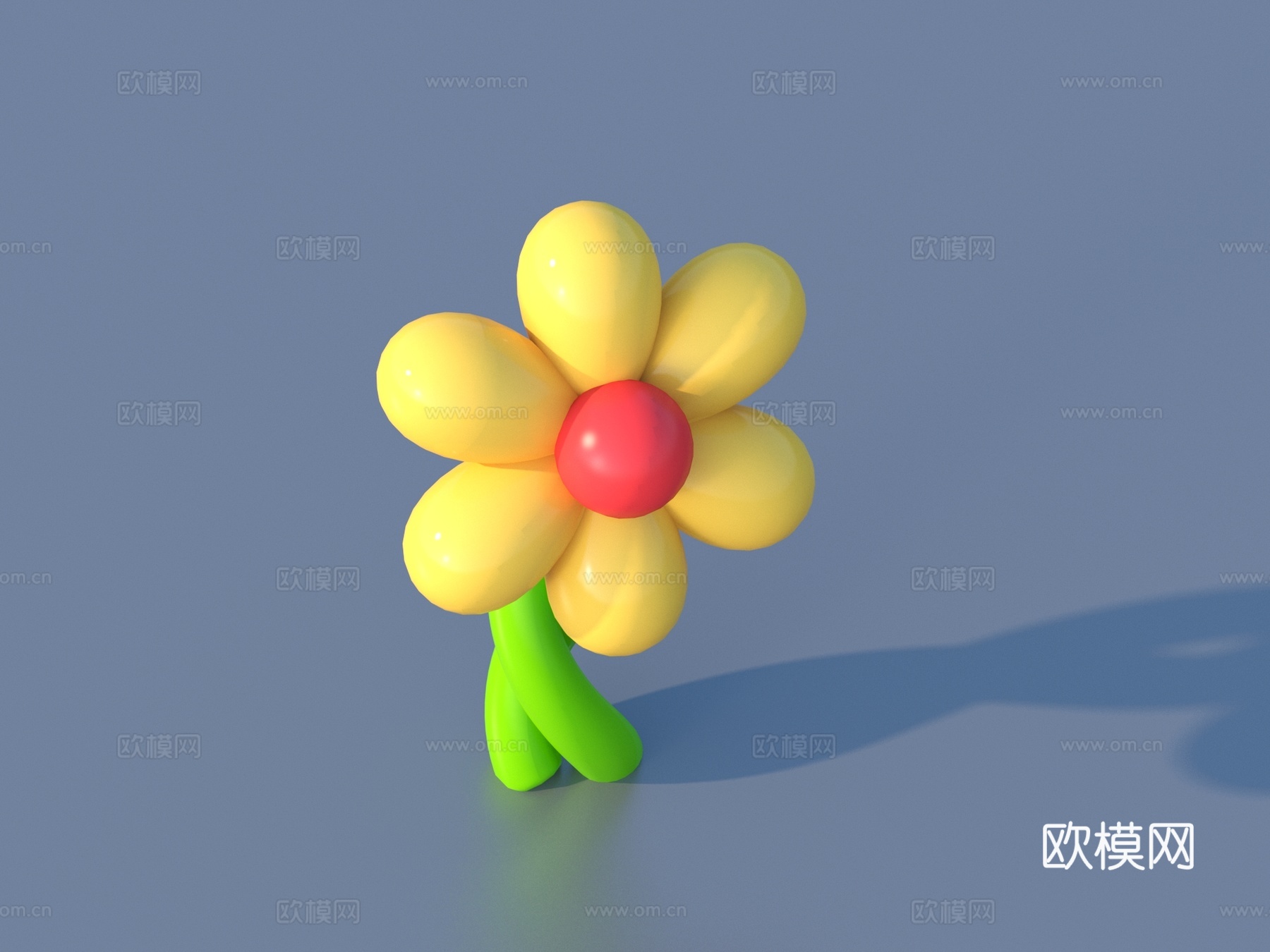 气模 气模花 卡通花 美陈3d模型