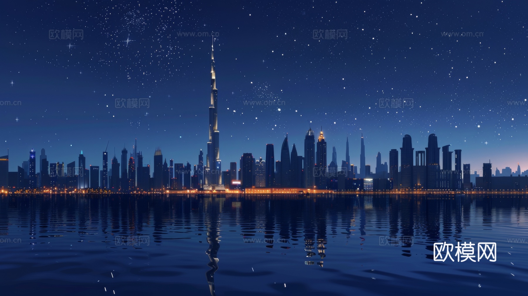 傍晚城市建筑都市风景