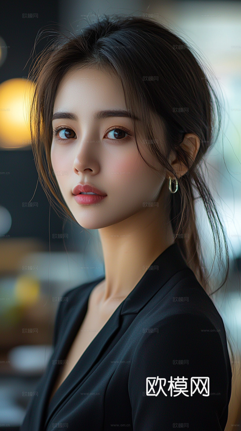 美女人物肖像挂画装饰画