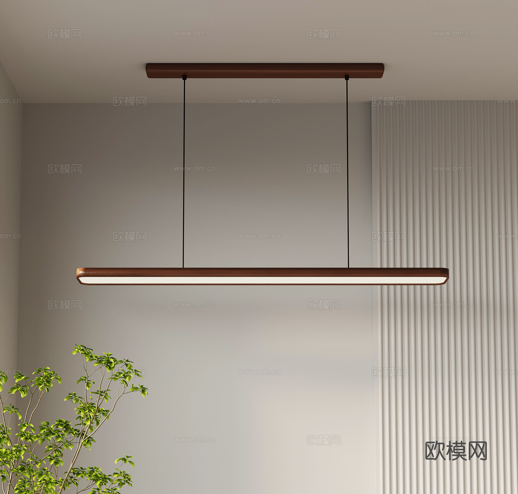 现代侘寂风吊灯 餐厅吊灯3d模型