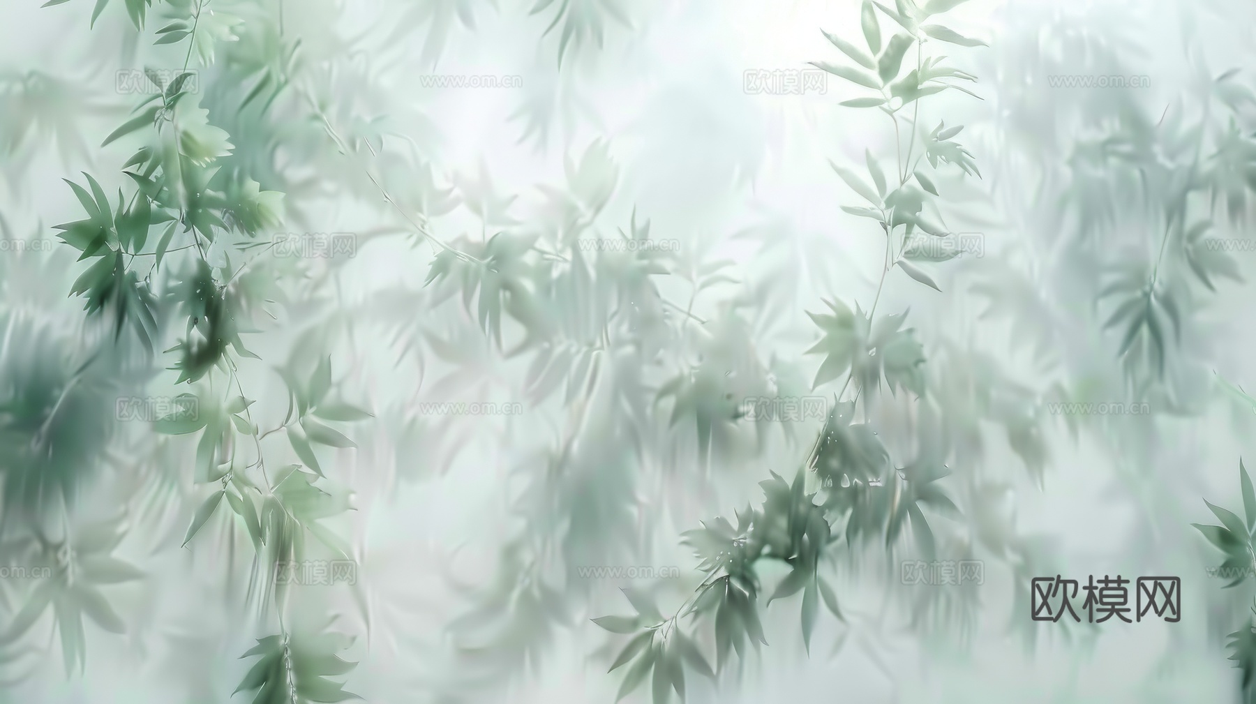 夹丝艺术玻璃幕墙隔断下载（渲染图2）