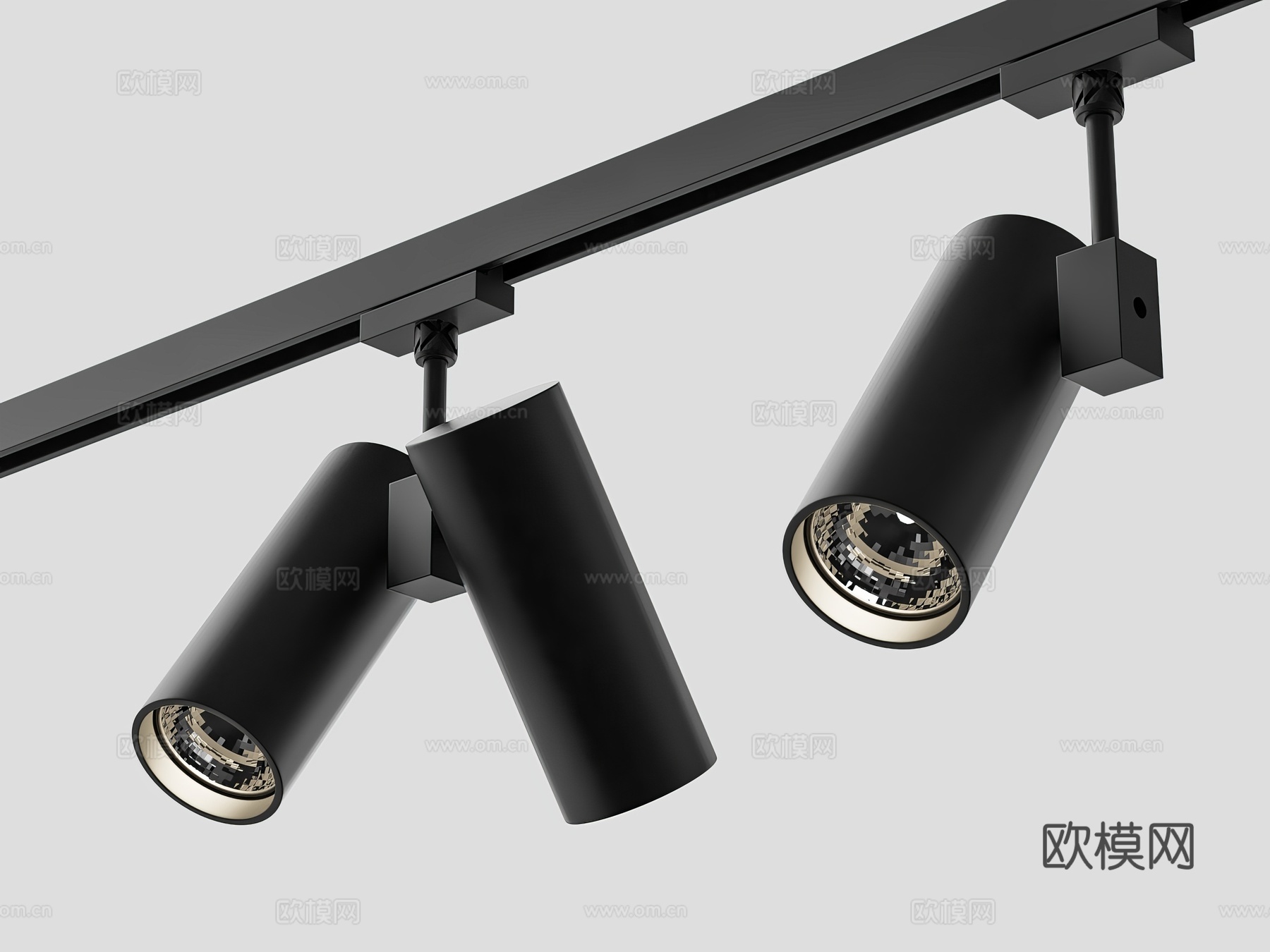 轨道射灯3d模型