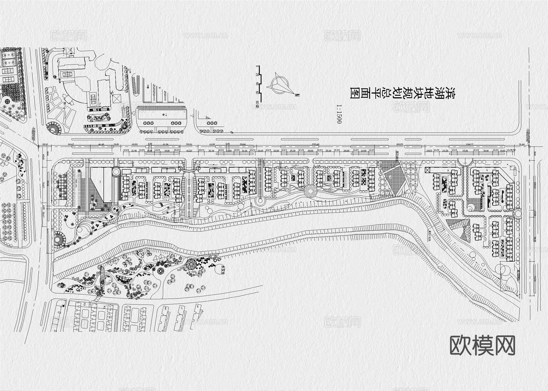 滨水公园 湿地公园 滨河公园 河道公园 滨水景观 滨湖公园cad施工图