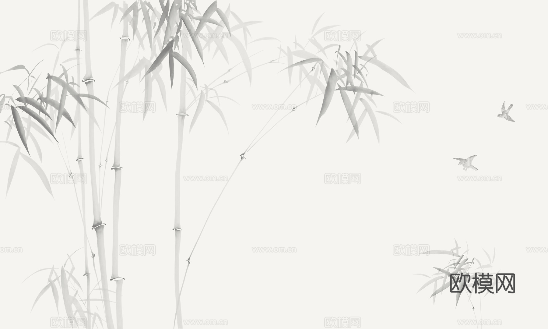 新中式水墨字画 山水装饰画 风景画