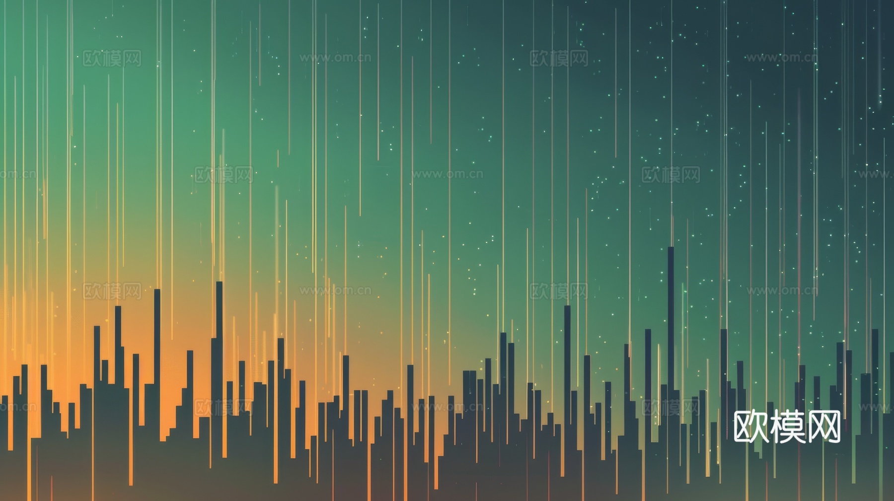 夹丝艺术玻璃幕墙隔断下载（渲染图6）