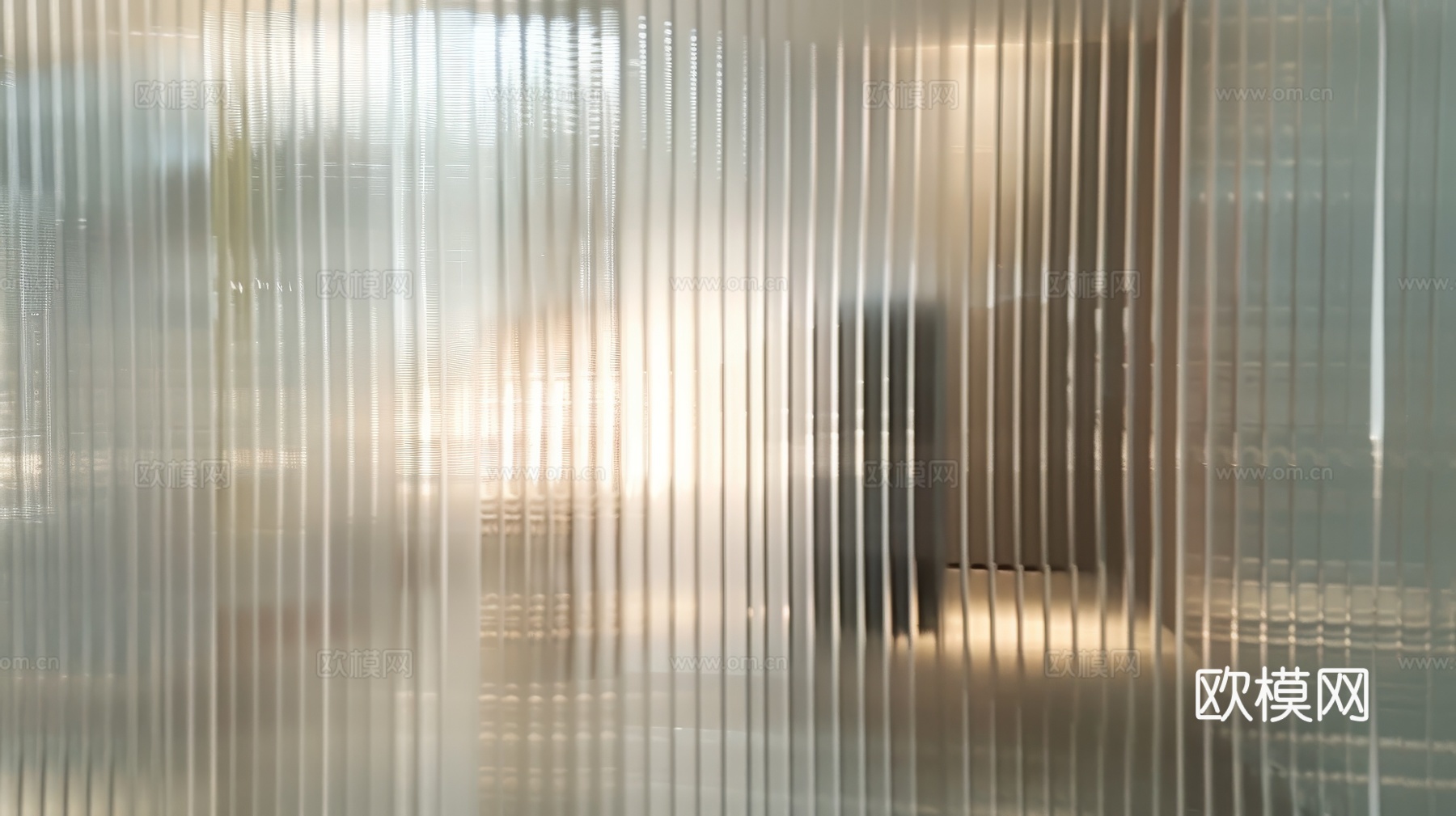 夹丝艺术玻璃幕墙隔断下载（渲染图1）