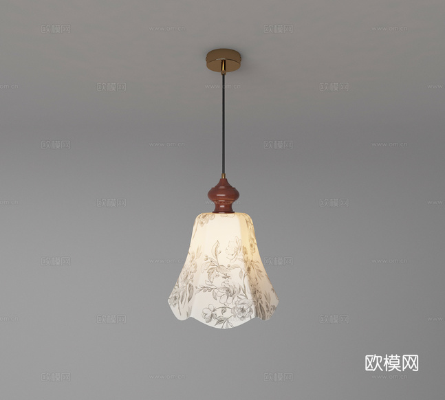 現(xiàn)代中古風(fēng)吊燈3d模型下載