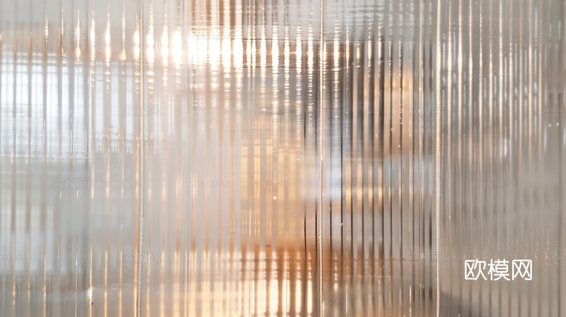 夹丝艺术玻璃幕墙隔断下载（渲染图3）