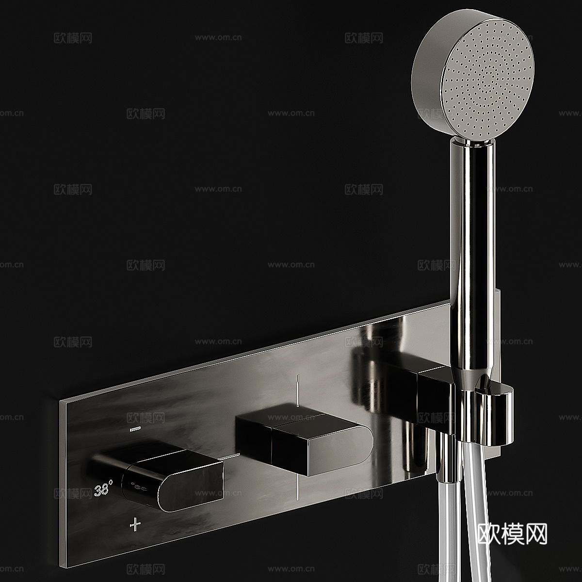 现代意式 Cea 淋浴系统3d模型