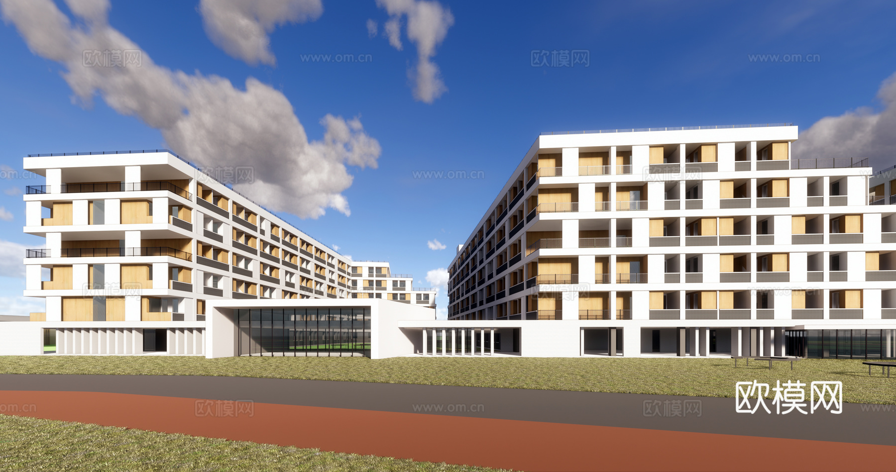 遵义医学院新校区建筑 规划 山地su模型