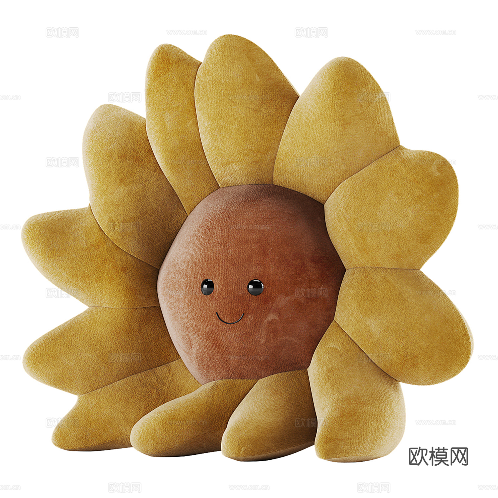 现代儿童毛绒玩偶 玩具su模型