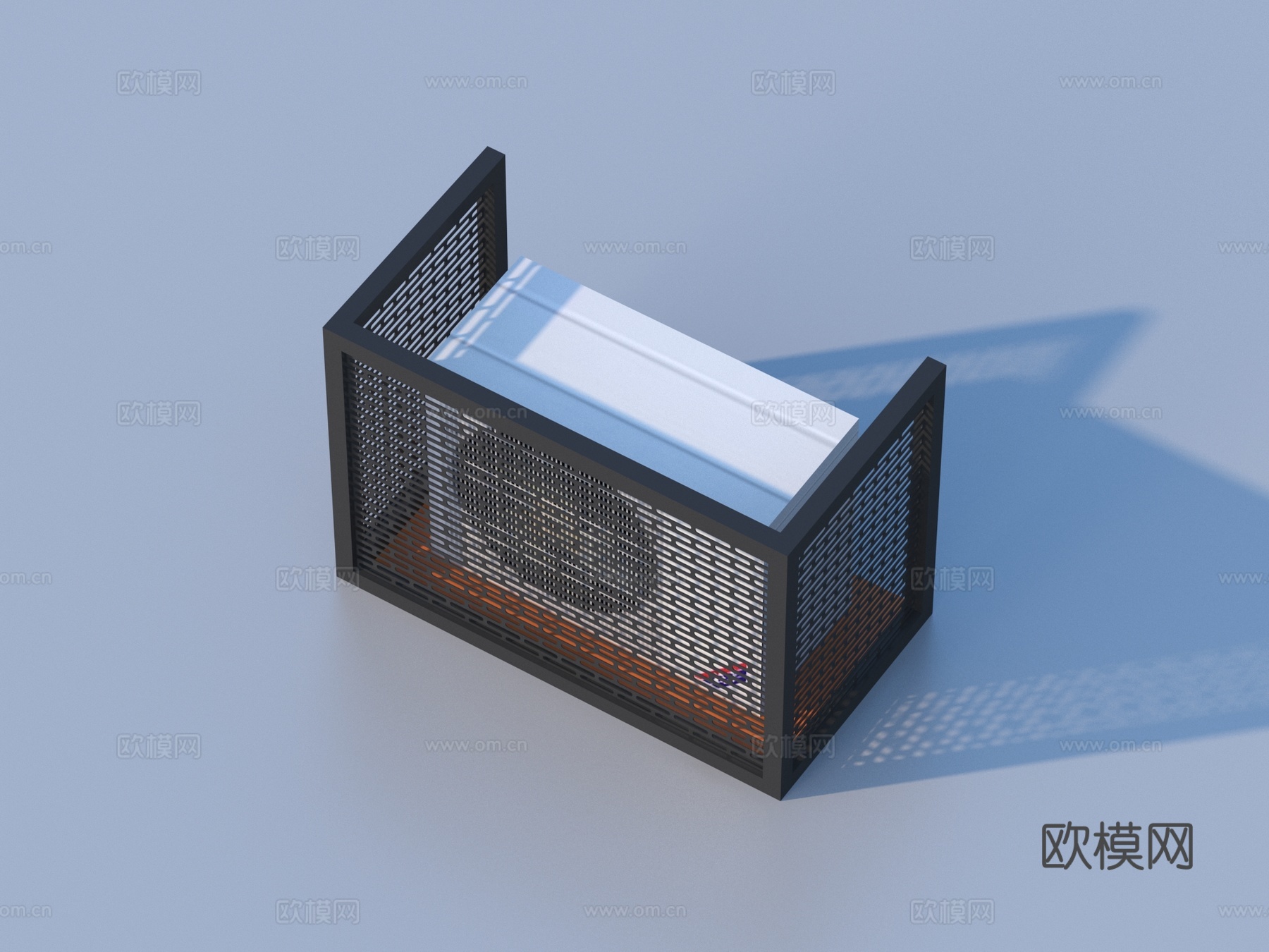 空调架 空调外机 格栅装饰3d模型