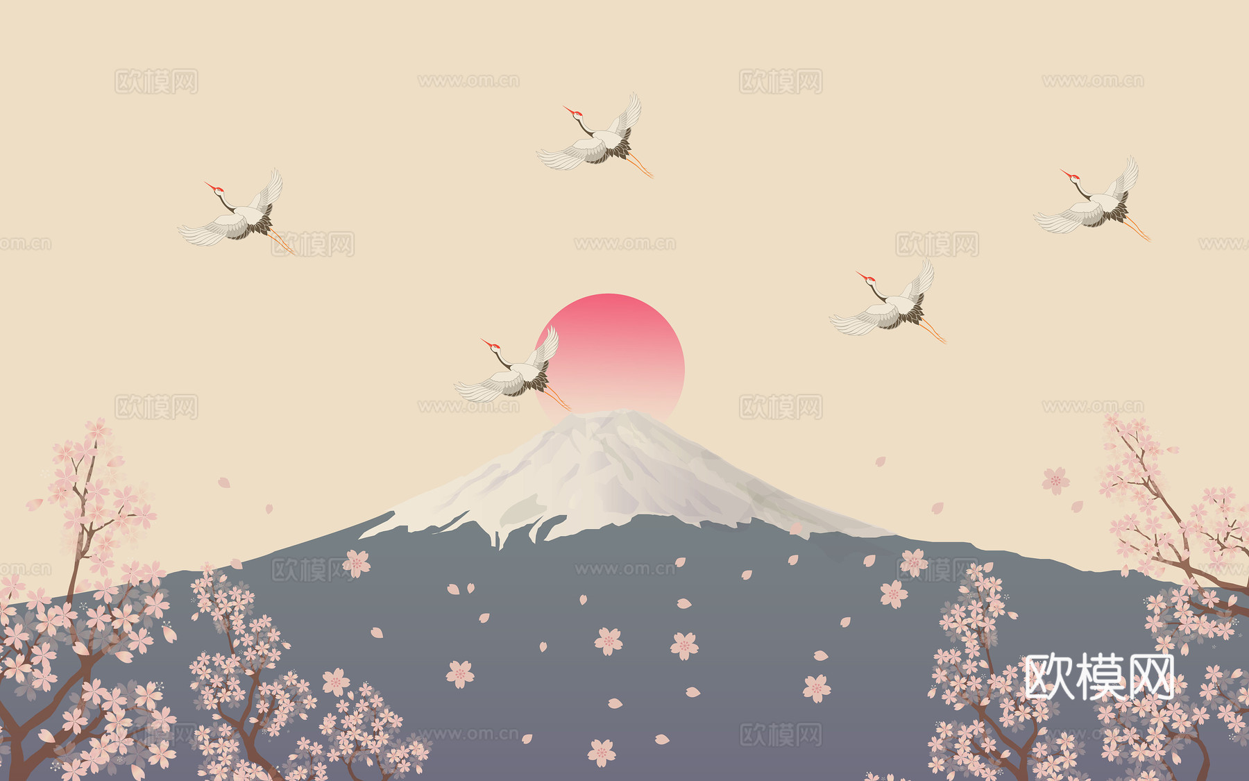 新中式水墨字画 山水装饰画