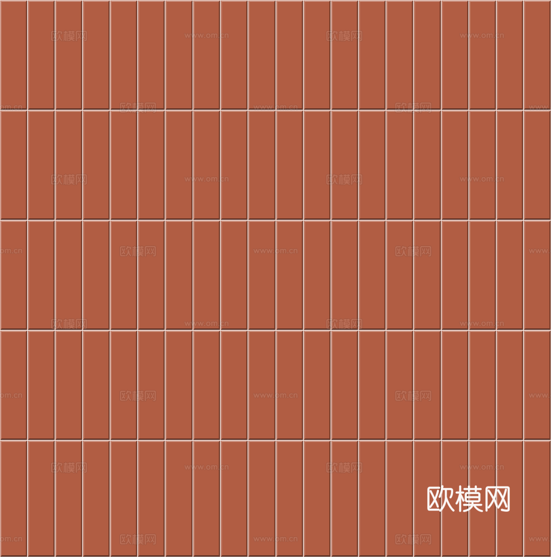 茶红色复古条形瓷砖贴图