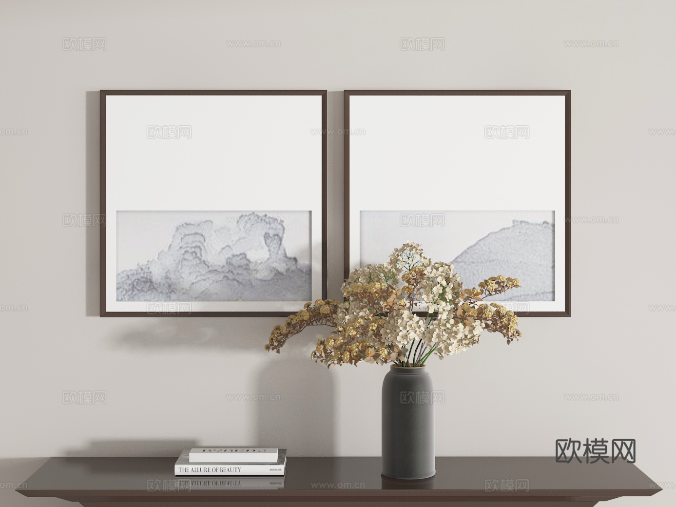 挂画组合3d模型