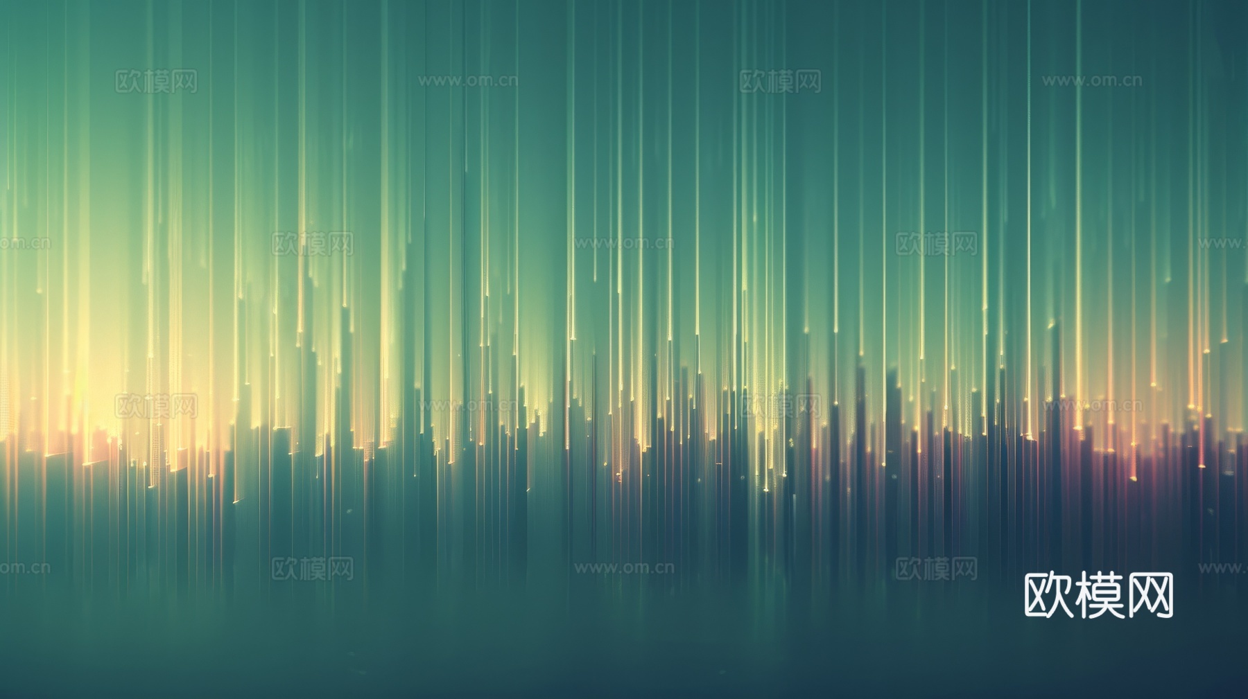 夹丝艺术玻璃幕墙隔断下载（渲染图5）