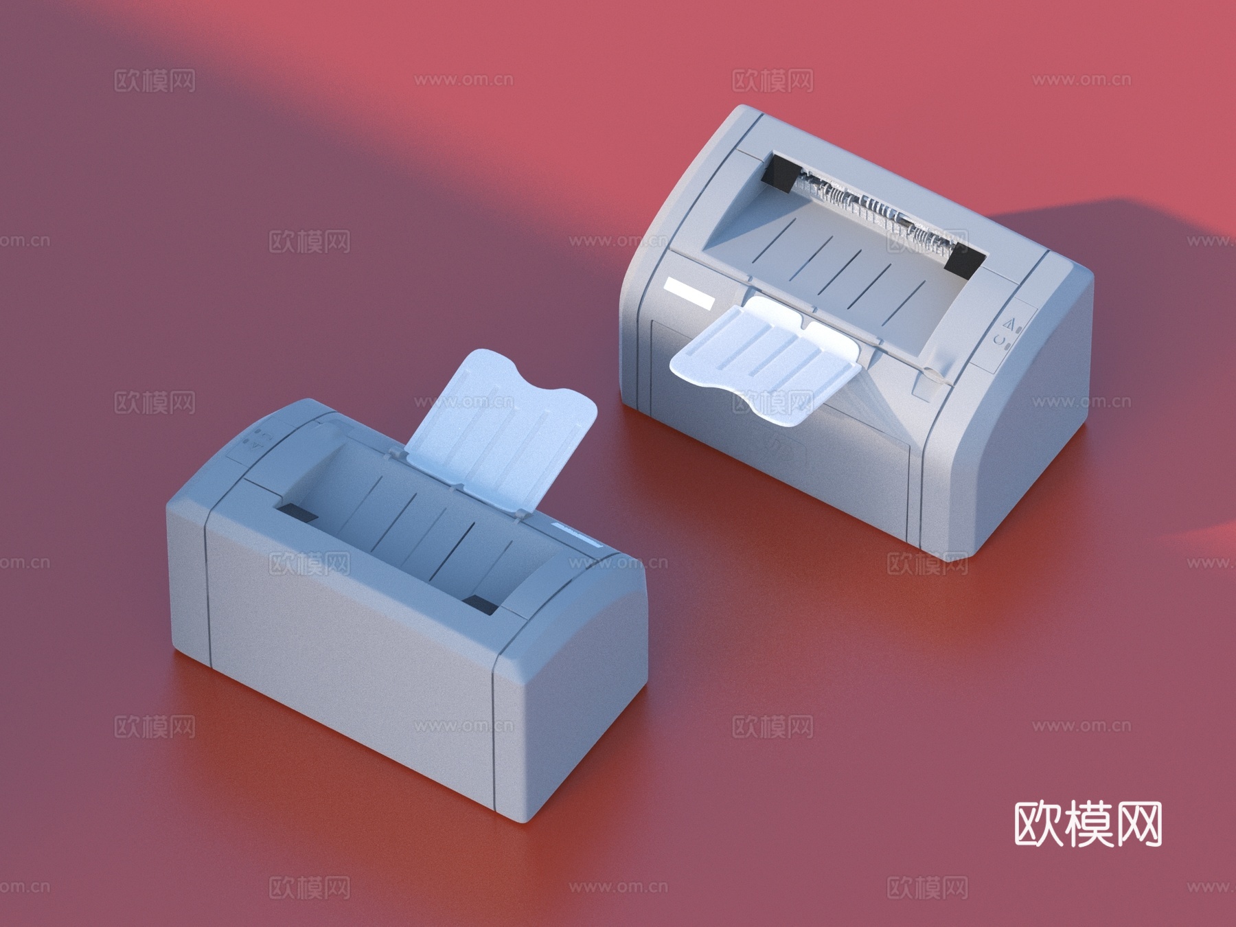 打印机 复印机 扫描机  办公设备3d模型