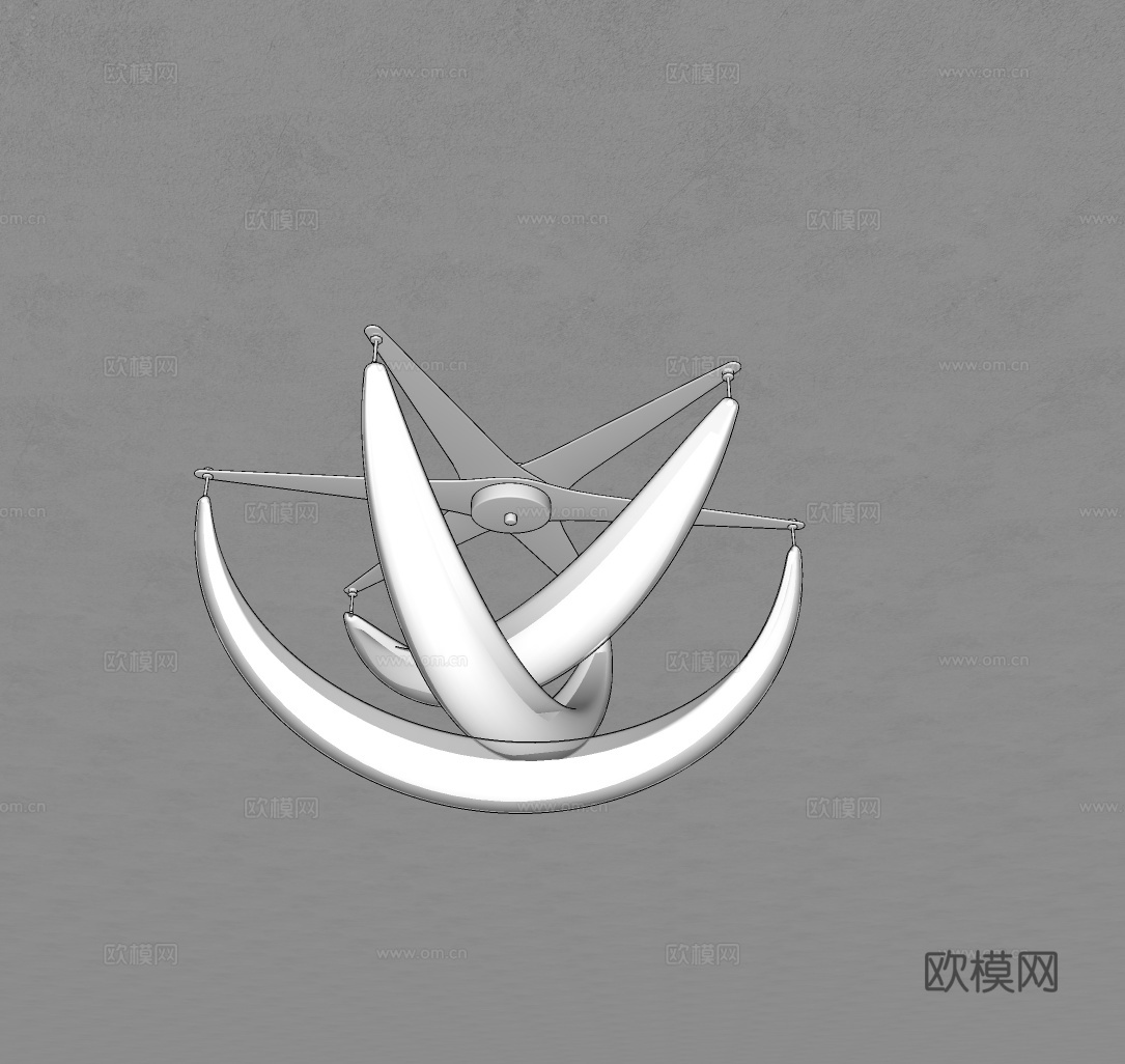 意式吸顶灯 法式吸顶灯 北欧风吸顶灯 奶油风吸顶灯 现代吸顶su模型