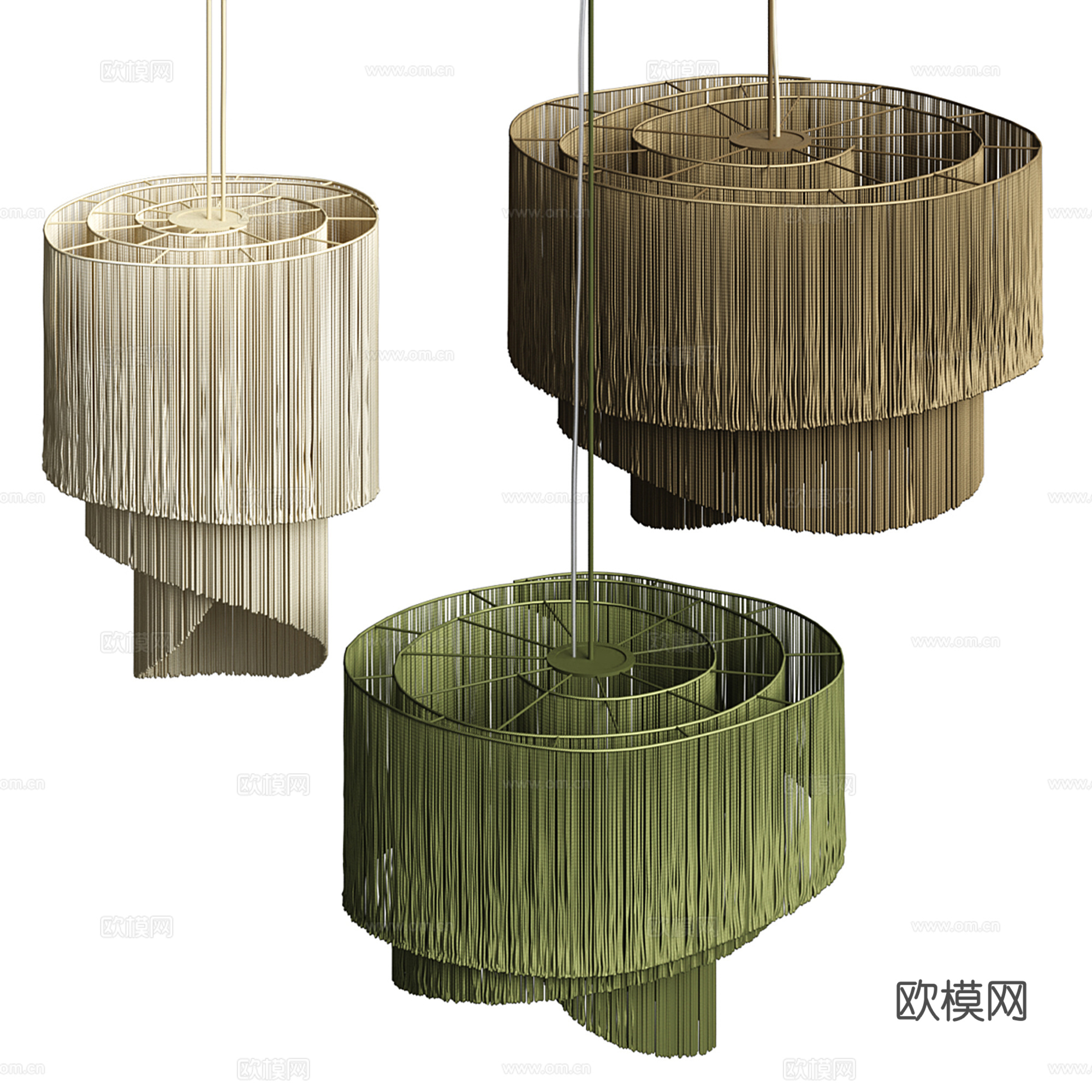 吊灯组合su模型