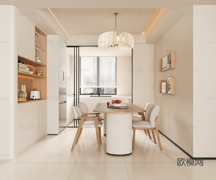 現(xiàn)代餐廳3d模型下載