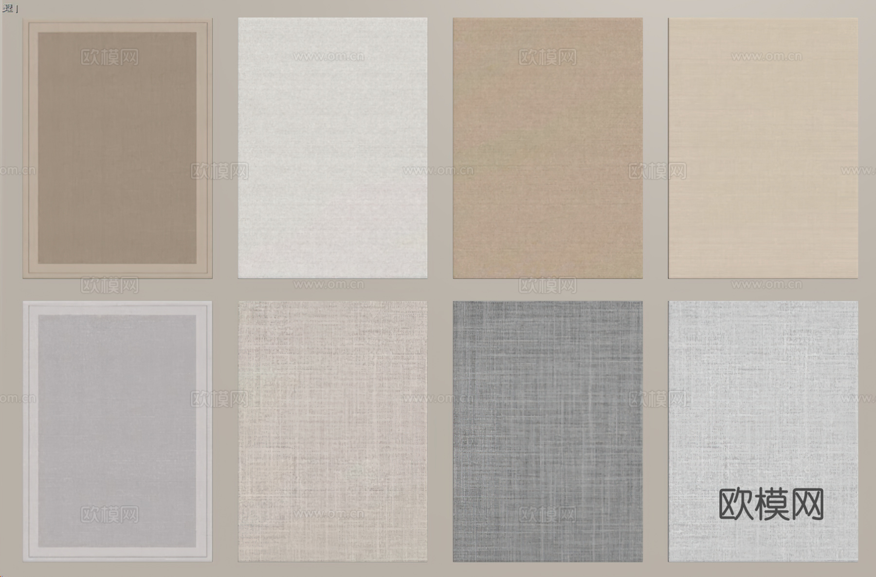 现代地毯su模型下载（渲染图2）